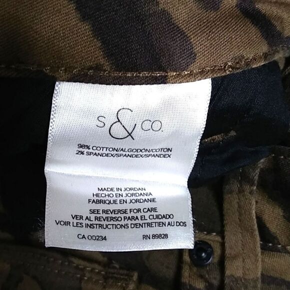S & Co. Low Rise Camouflage Jegging  size 8 - Picture 5 of 8
